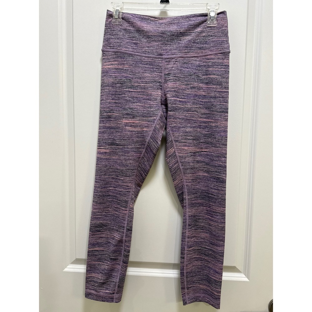 Lululemon Wunder Under High Rise Leggings Purple Pink Space Dye Size 8 25 Inseam